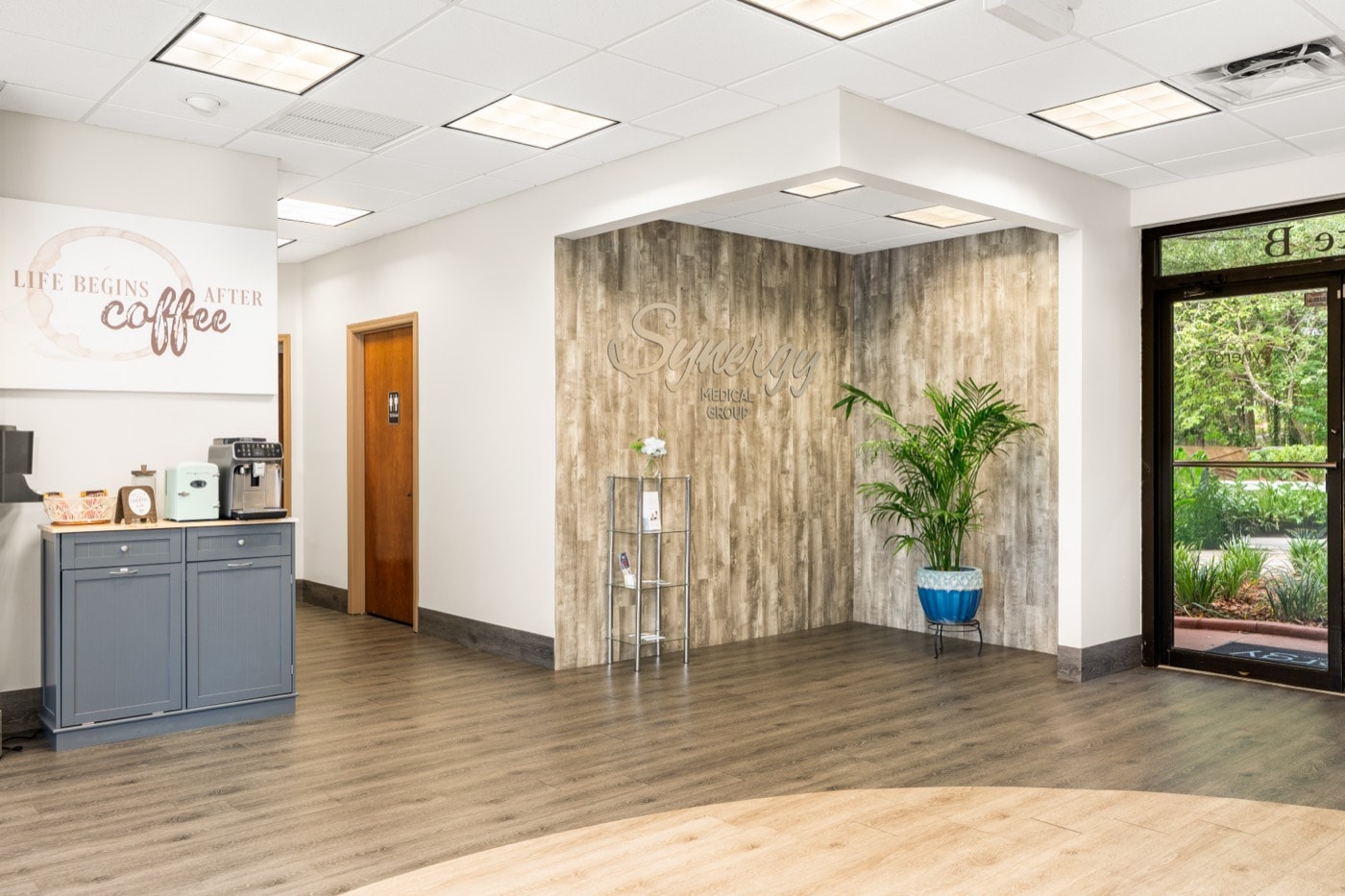 Coffee bar at Synergy Med Spa